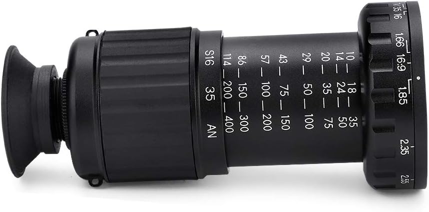 Qii lu Sucher VD-11X HD Directors Viewfinder, 16: 9 37mm Pro Sucherlupe Szene Zuschauer Micro Direct