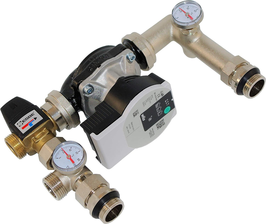 MD technic Pumpengruppe für Fussbodenheizung - mit drei wege Mischer 1" ESBE VTA322 Kvs 3,4 - Wilo Y