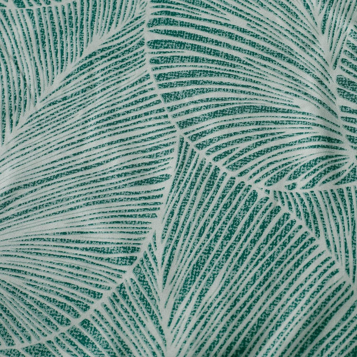 Jemiipee Blumen Bettwäsche-Set mit Tropische Palmblätter Muster, 1 x Bettbezug 200x200 cm mit 2 x Ki