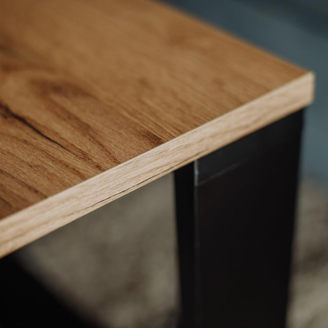 LEHMANN Wohnzimmertisch Holz, Couchtisch 2er Set in 2 Grössen, Beistelltisch Holz, Wohnzimmer Tisch