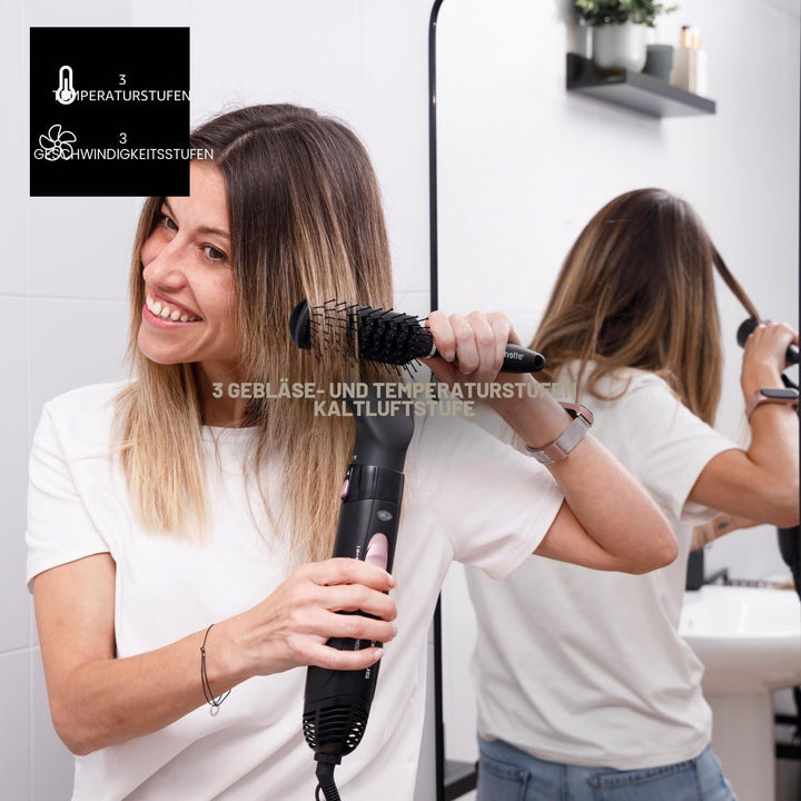 Taurus - Warmluftstyler Model Air 1200W | 360º Luftstrom-Technologie | 3 Geschwindigkeiten & Tempera