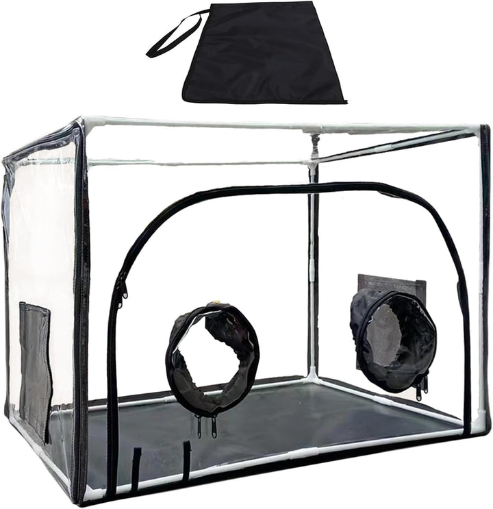 Pilzzuchtraum, grosses Fassungsvermögen, 80 x 50 x 50 cm, resistentes Mykologie-Pilzzuchtzelt, Abzug