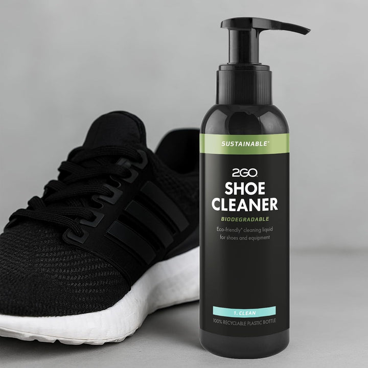 2GO Schuh-Reinigungsset - Sustainable Shoe Cleaning Kit, Umweltfreundlich, Mikrofasertuch, Bürste, a
