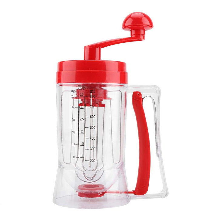Teigspender Teigportionierer, Handkurbel Teigspender Rührseparator, Gebäck Cupcake Mixer mit Waage,