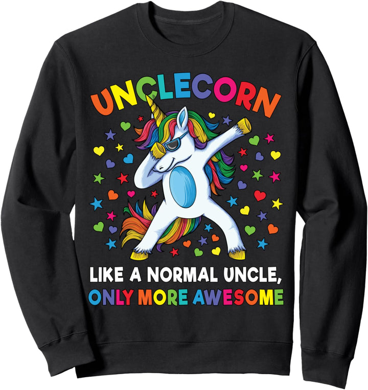 Onkel Einhorn Jungen Party Geschenk Sweatshirt