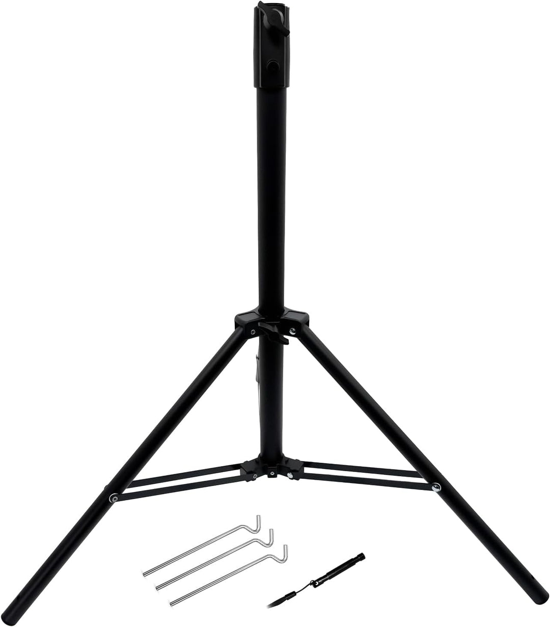 ARLI Dreibein Stativ 120 cm mit Zeltheringe für SAT Antenne Stahl klappbar höhenverstellbar Camping