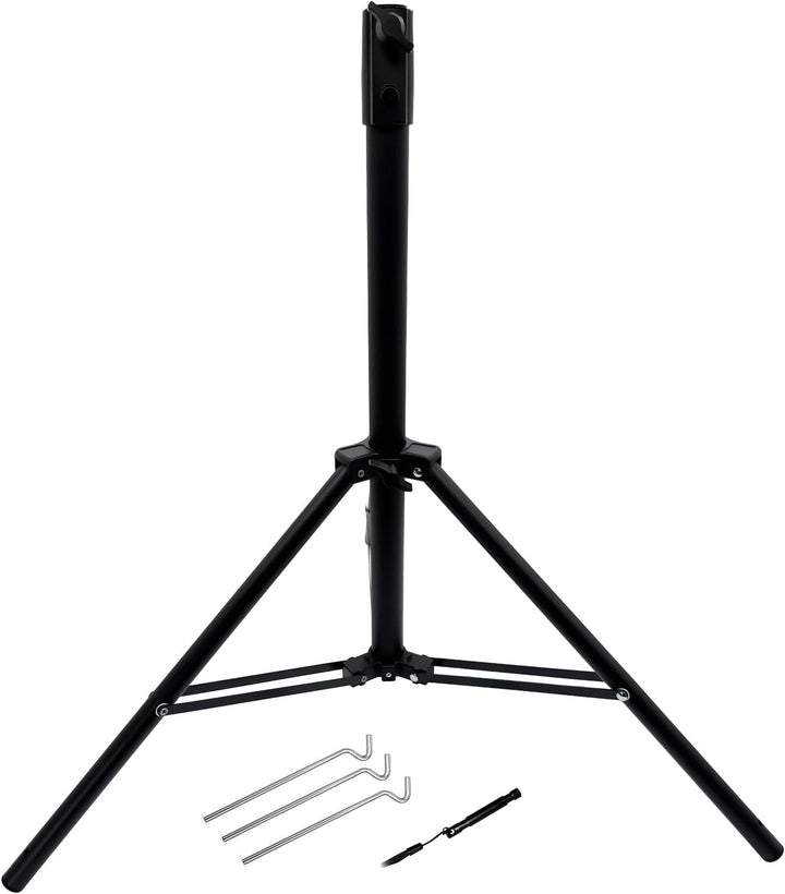 ARLI Dreibein Stativ 120 cm mit Zeltheringe für SAT Antenne Stahl klappbar höhenverstellbar Camping