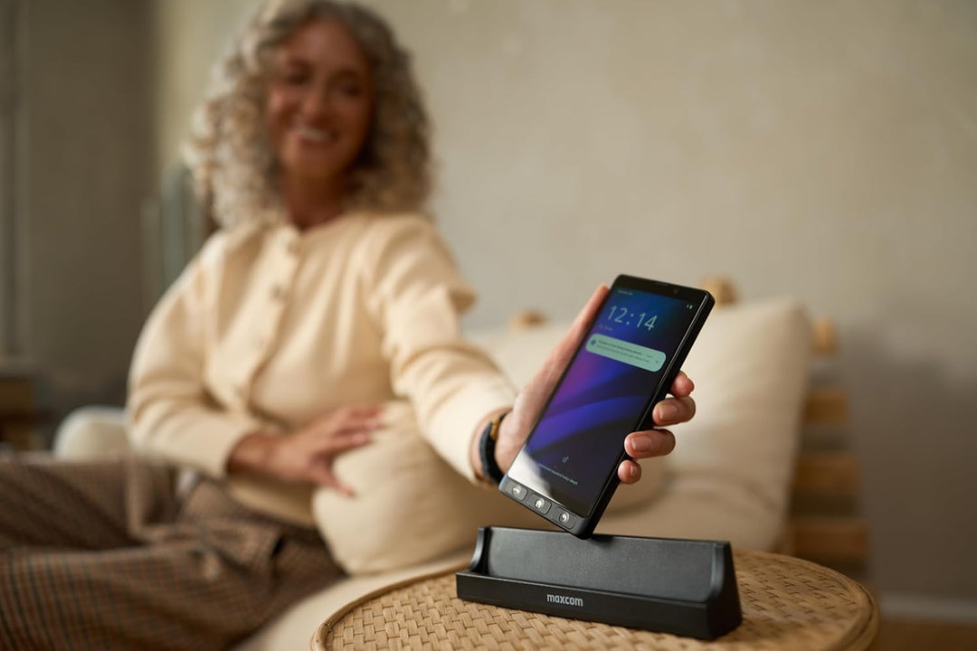 MAXCOM MS601 Smartphone für ältere Menschen mit Whatsapp, grosse Symbole, SOS-Taste, grosses Display