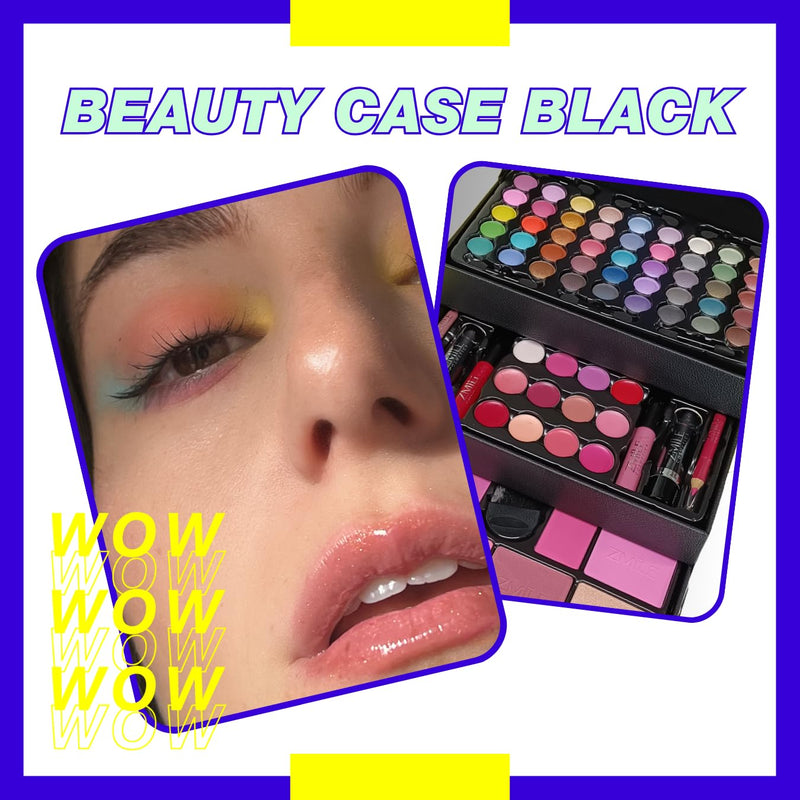 ZMILE COSMETICS Beauty Case Black Kosmetikkoffer vegane Kosmetik mit Schminke - Make Up Set für unte