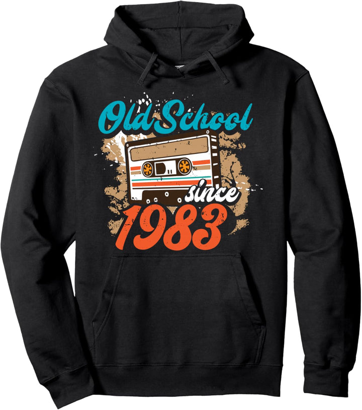 Old School Seit 1983 37. Geburtstagsgeschenk Retro Kassette Pullover Hoodie