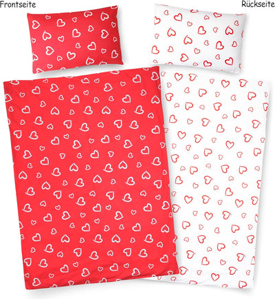 PinkZebra Baby- & Kinderbettwäsche: Decke 100 x 135 cm + Kissen 40 x 60 cm, für Mädchen & Jungs aus