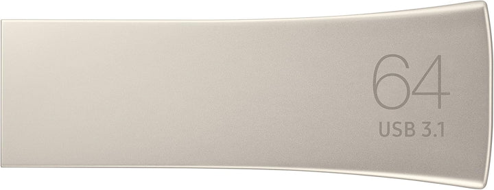 Samsung BAR Plus MUF-64BE3/AM USB-Stick 3.1, 64 GB, 200 MBit/s, Champagner-Silber silber 64 GB, silb