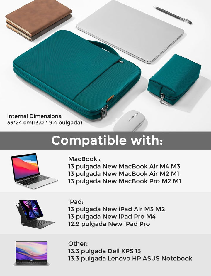 DOMISO 13 Zoll Laptoptasche Hülle Wasserdicht Laptop Sleeve PC Case Notebook für MacBook Air 13 M4 M