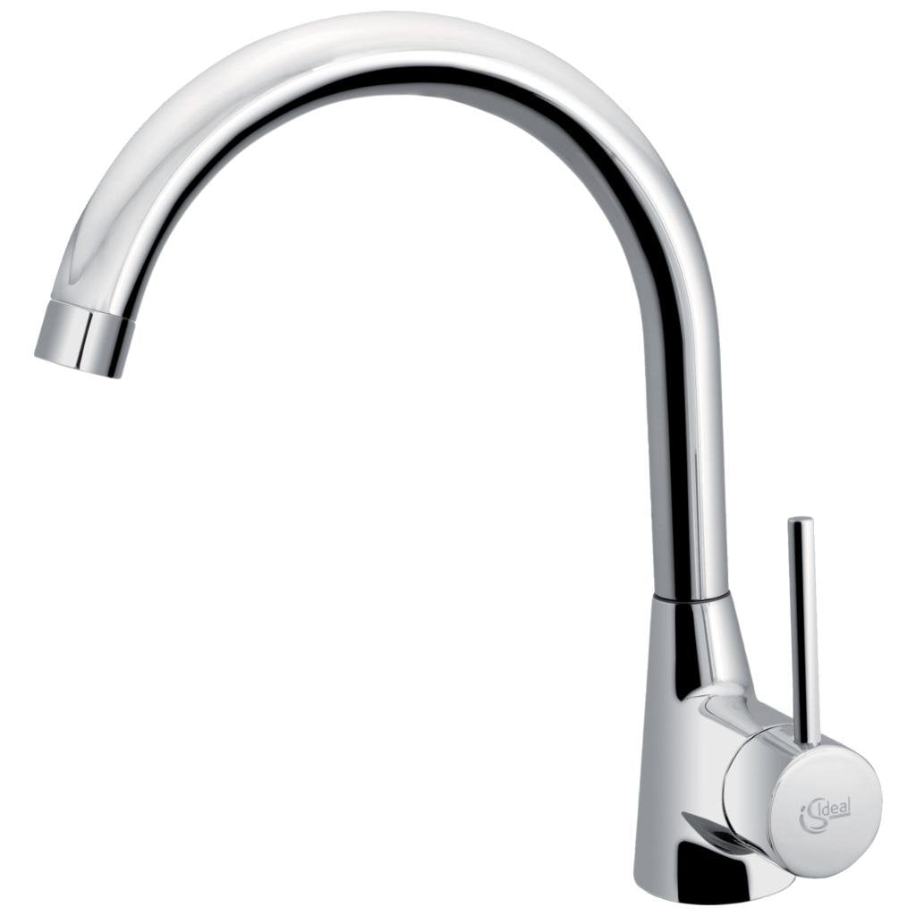 Ideal Standard B9328AA Nora Küchenarmatur hoher Auslauf, Chrom Standardmodel ohne