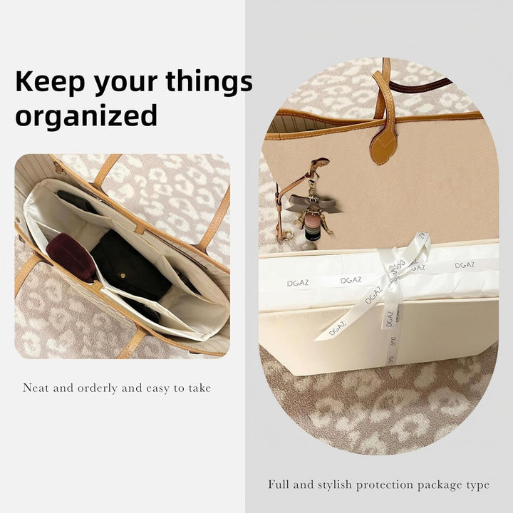 DGAZ Seide Handtasche Organizer für LV Neverfull PM/MM/GM, Taschenorganizer Tasche in Tasche Organiz
