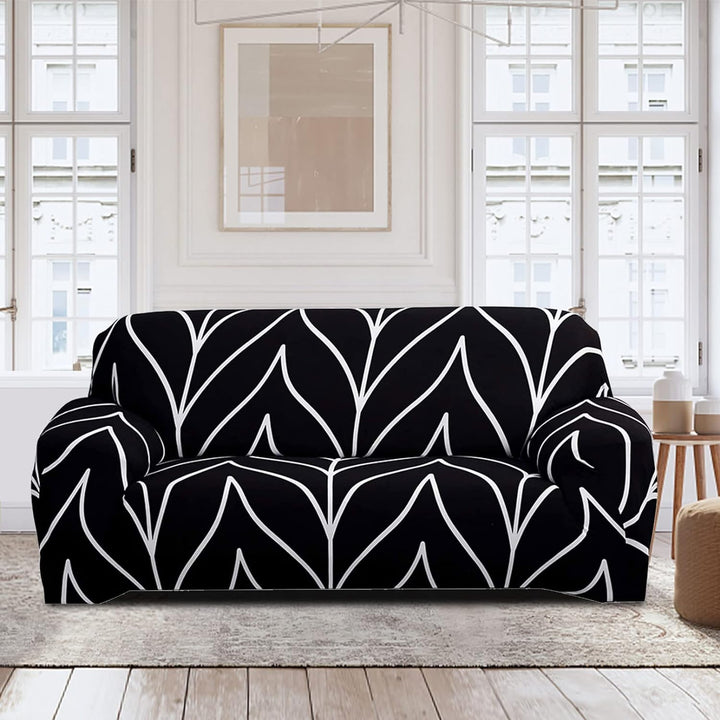 Lydevo Sofabezug 2 Sitzer Stretch Sofahusse Elastischer Sofabezug Spandex Sofa Überzug mit 2 Kissenb