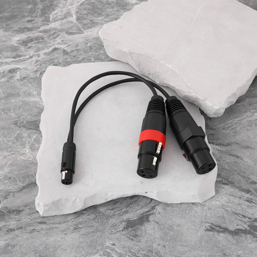 Mini-XLR 5Pin TA5F auf 2X XLR 3Pin Adapterkabel Kompatibel mit Presonus HP2 Kopfhörerverstärker