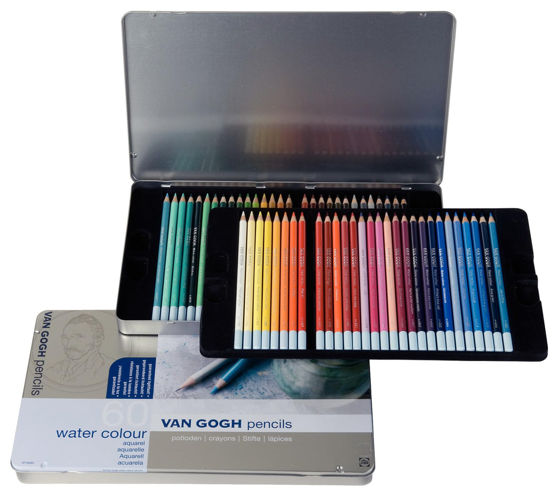 60 Color Sesetto Van Gogh Watercolor Pencil (Metal Cased) (Japan Import)