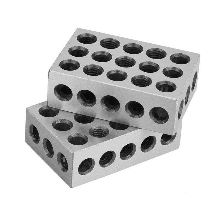 2 stücke 25x50x75mm Präzisionsblöcke, 23 Löcher Spannblöcke Metrisch, Drehwerkzeuge Präzision für We