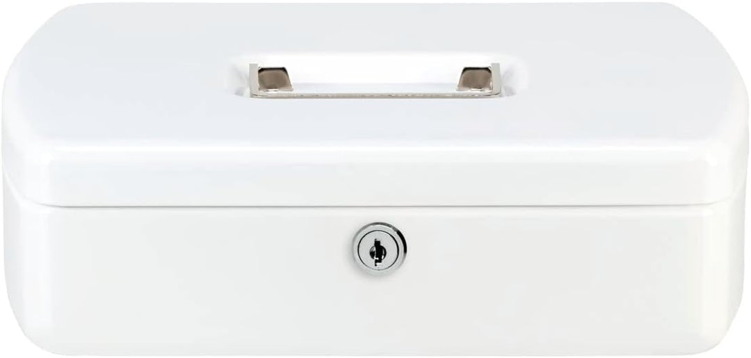 Burg-Wächter Geldkassette abschliessbar mit Schlüssel und Hartgeldeinsatz, Stahlblech, Office 2257,