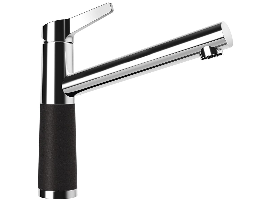 Schock Küchenarmatur SC-510 Nero – Hochdruck Armatur CRISTALITE mit Festauslauf und Standard Norm-An