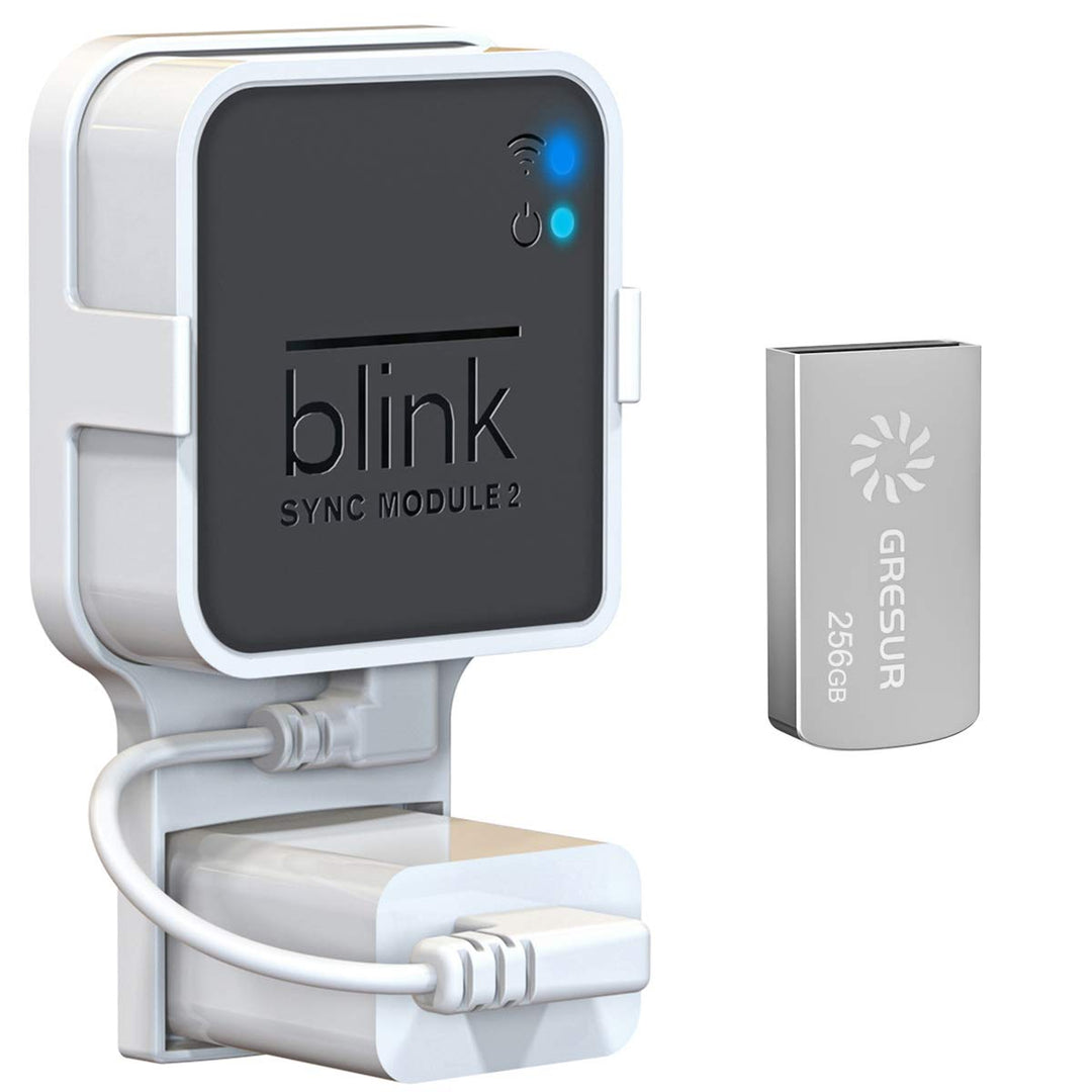 256 GB Blink USB-Speicherstick für lokale Video-Speicher mit dem Blink Sync Modul 2 Halterung (Blink