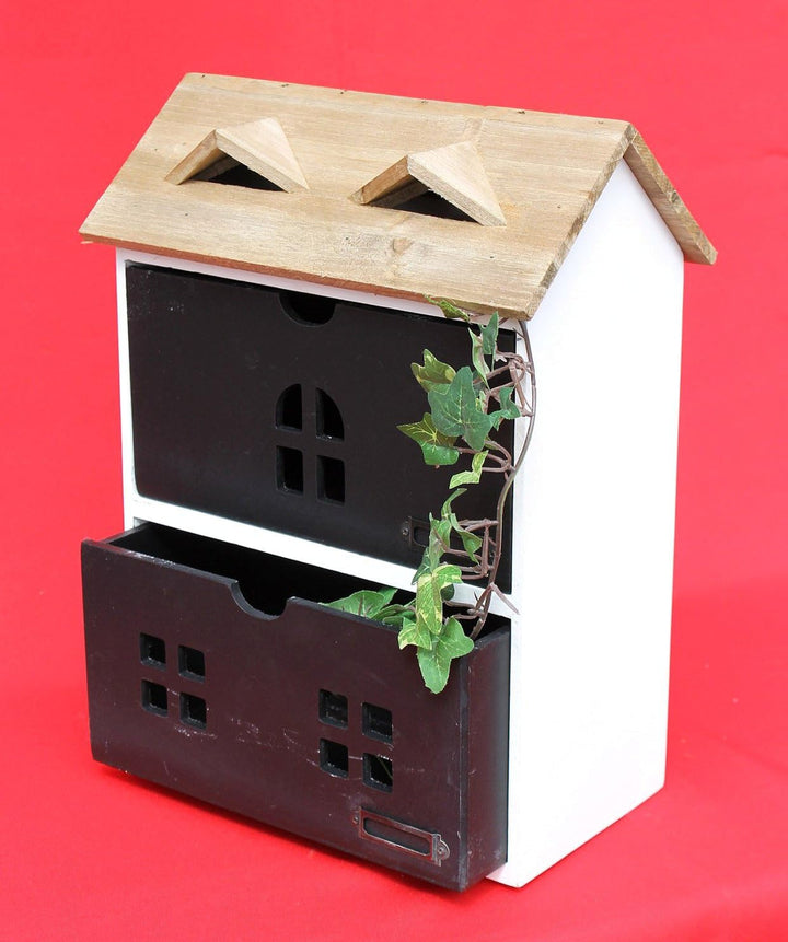 DanDiBo Schreibtisch Organizer Holz Aufbewahrungsbox 14B410 38 cm Minikommode mit Schubladen Schubla