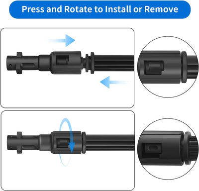 DrRobor 160Bar Hochdruck Hochdruckreiniger Lanze für Kärcher K2 K3 K4 K5 K6 K7, Hochdruck Sprühlanze
