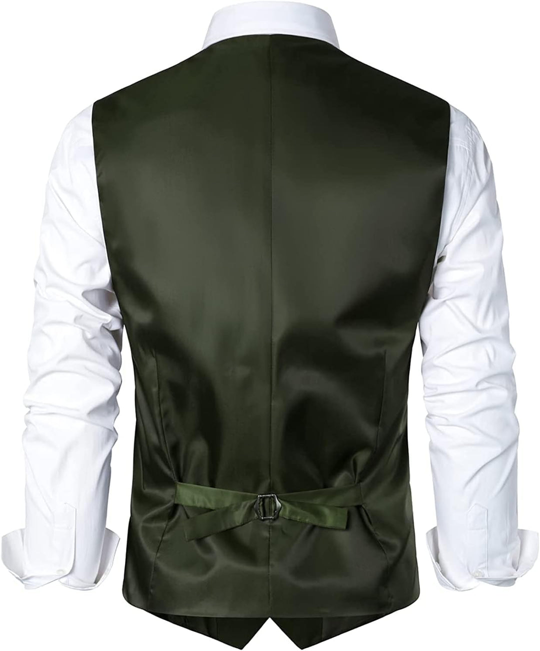 PARKLEES Herren Hipster Urban Design Business formelle Weste Slim Fit Anzug Smoking Kleid Weste S Ol