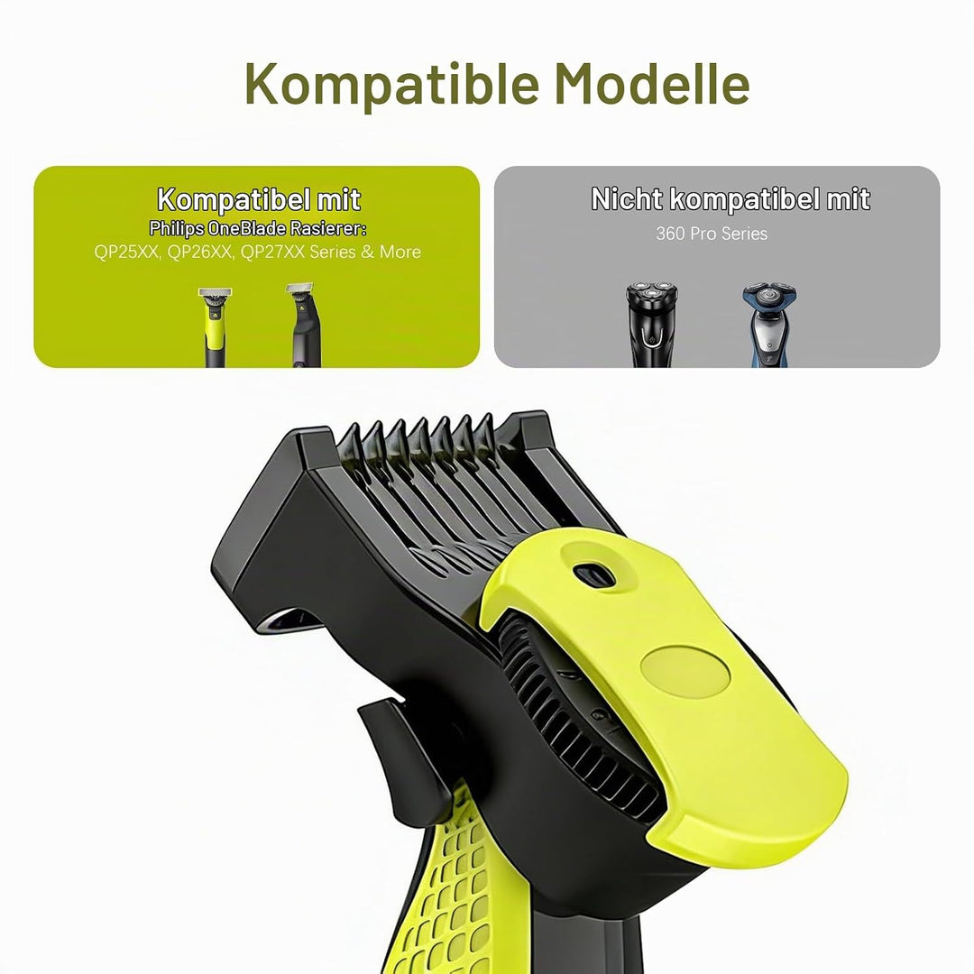 14-in-1 Trimmaufsatz, (0,4–10 mm) Verstellbarer Aufsatz kompatibel mit QP2520 QP2530 QP2620 QP2630 Q