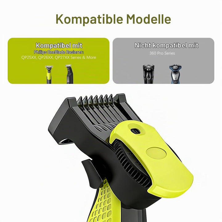 14-in-1 Trimmaufsatz, (0,4–10 mm) Verstellbarer Aufsatz kompatibel mit QP2520 QP2530 QP2620 QP2630 Q