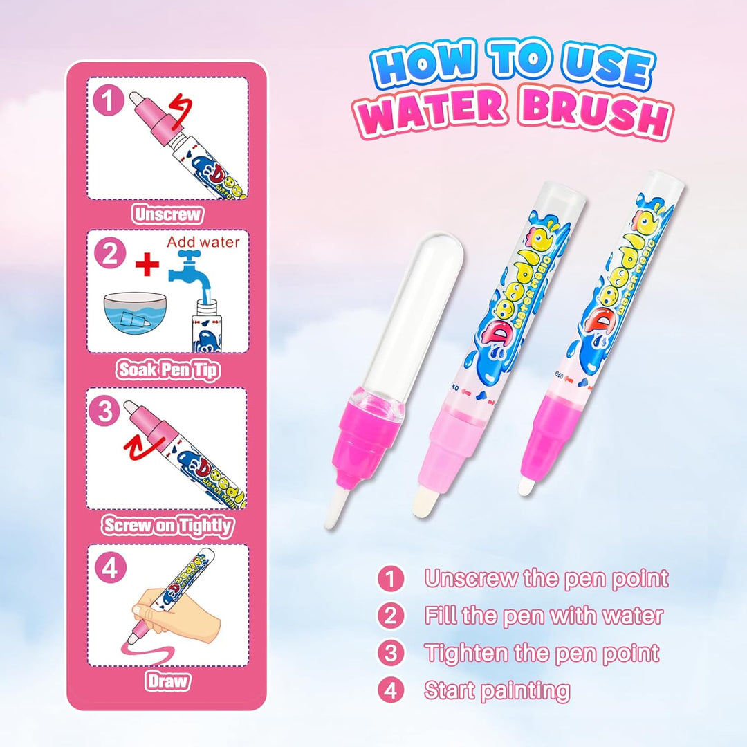 Einhorn Geschenke für Mädchen, Aqua Wasser Matte Doodle Spielzeug ab 1 2 3 4 5 6 Jahre Mädchen Gesch
