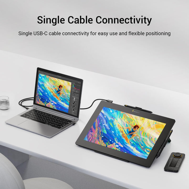 Xencelabs Pen Display 16 Bundle 4K OLED Professionelle Grafiktablett mit Display 16 Zoll Grafik-Disp