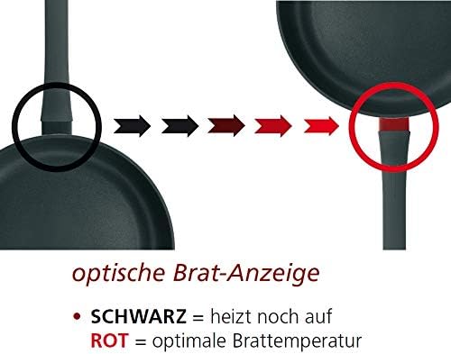 Schulte-Ufer Charisma i Bratpfanne, Pfanne, Aluguss, mit optischer Brat-Anzeige für optimale Tempera