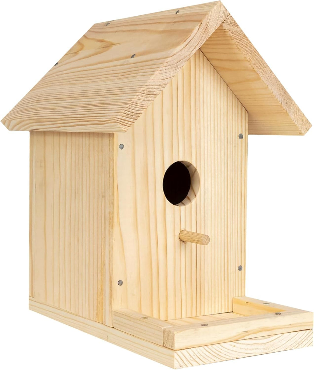 ITA DIY Nistkasten zum Zusammenbauen und Bemalen Skylark - Vogelhaus Komplett Bausatz mit Hammer, Nä