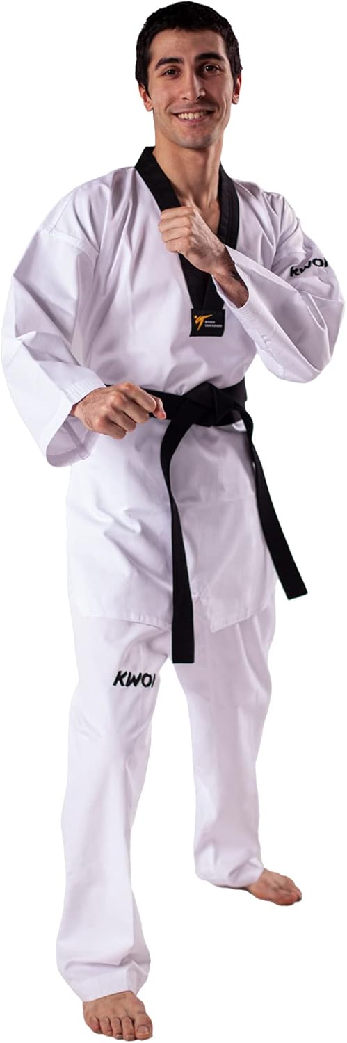 TKD-Anzug Victory, weiss mit schwarzem Revers (180)