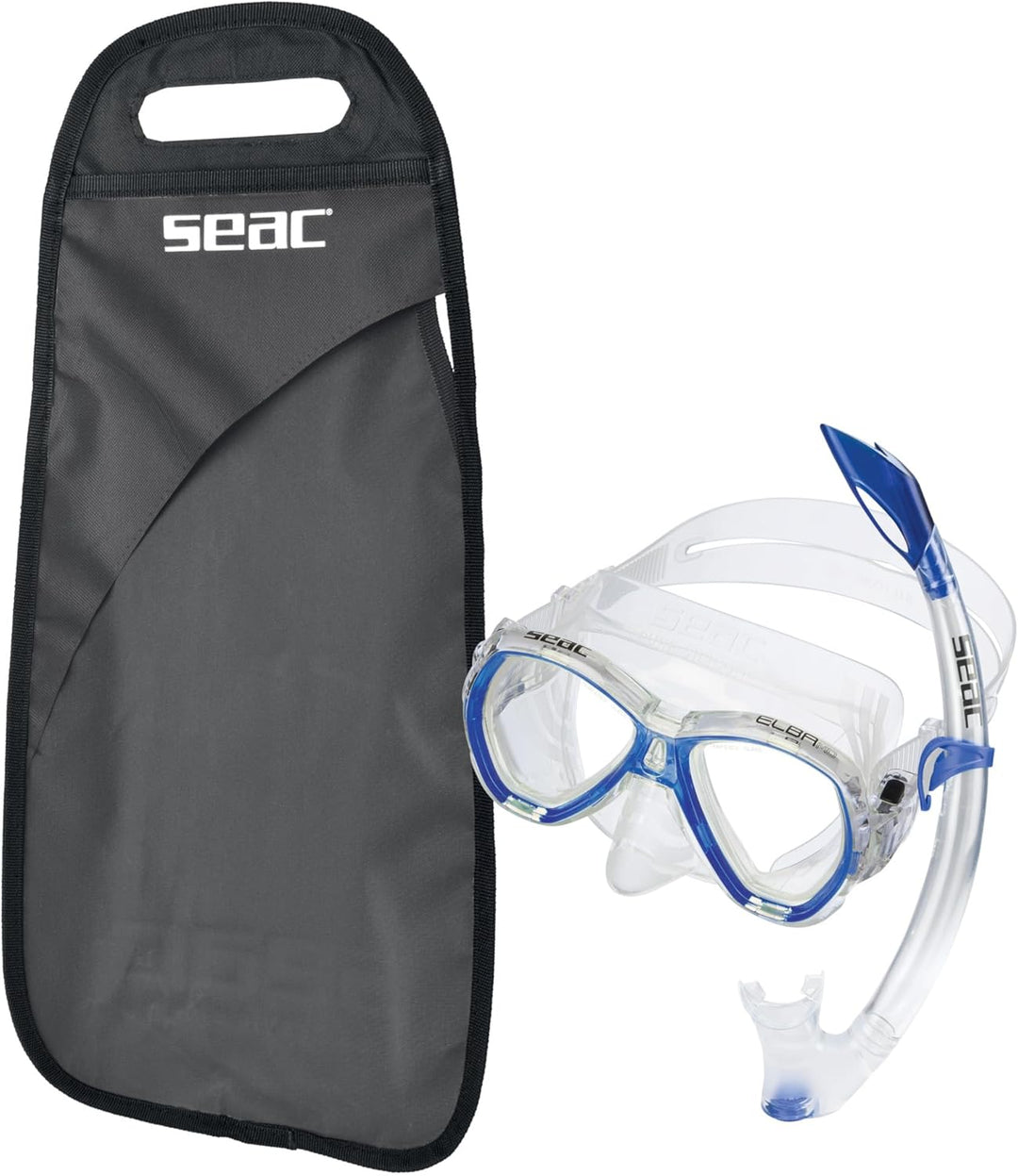 Seac Set Elba, Schnorchelset aus hypoallergenem Silikon mit Maske und Schnorchel für Erwachsene regu