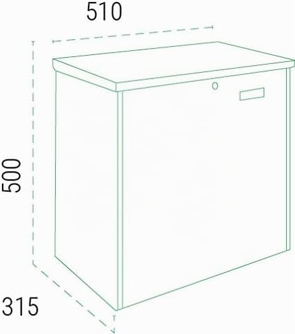 ARREGUI Bigpack Base EP2104 Paketkasten aus Stahl perfekt für Online Einkäufe | Briefkasten für Zust