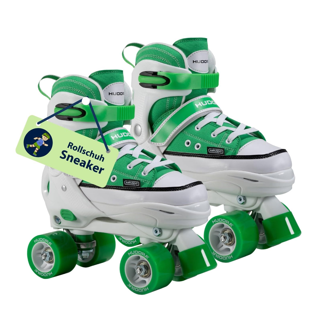 HUDORA Roller Skates, Sneaker für Kinder und Jugendliche - Grössenverstellbare Rollschuhe - Komforta