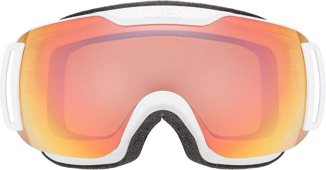 Uvex Unisex Downhill 2000 S Cv Skibrille (1er Pack) Einheitsgrösse white/rose-orange, Einheitsgrösse