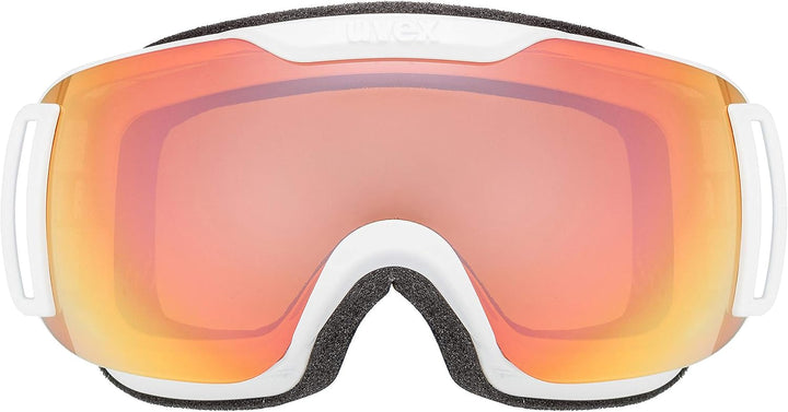 Uvex Unisex Downhill 2000 S Cv Skibrille (1er Pack) Einheitsgrösse white/rose-orange, Einheitsgrösse