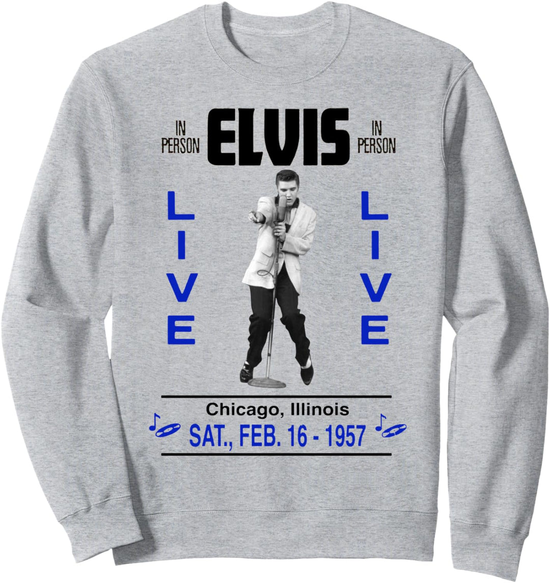Elvis Presley Offizielles Chicago Konzert von 1957 Sweatshirt