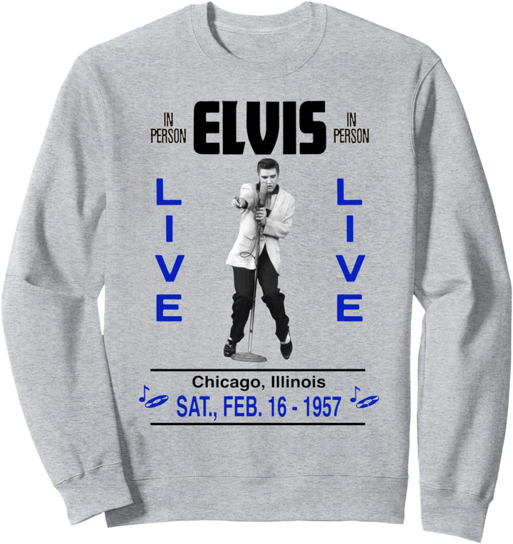 Elvis Presley Offizielles Chicago Konzert von 1957 Sweatshirt