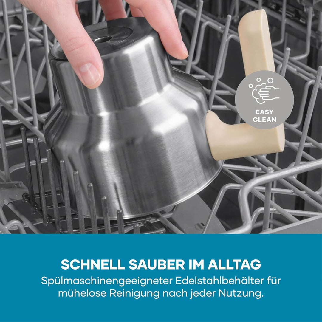 SEVERIN SPUMA Lite Design Induktions-Milchaufschäumer, elektrischer Milchschäumer mit Edelstahl-Milc