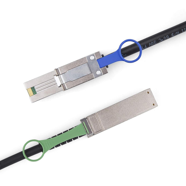 10Gtek® QSFP (SFF-8436) zu MiniSAS HD SFF-8088 DDR Hybrid SAS Kabel, External Mini SAS Kupfer Passiv