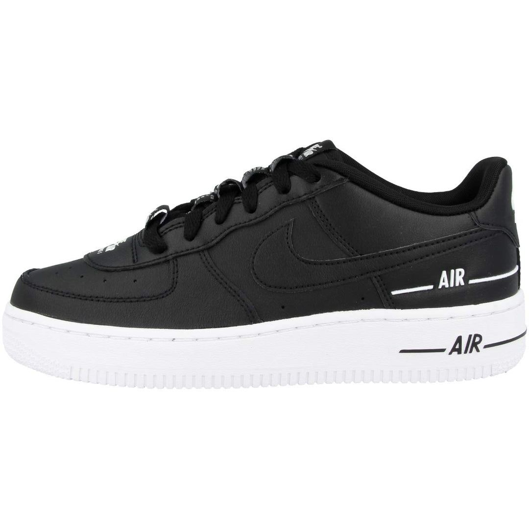 Nike Jungen Air Force 1 Lv8 3 (Gs) Basketball Shoe 38 EU Black Black White, 38 EU Black Black White
