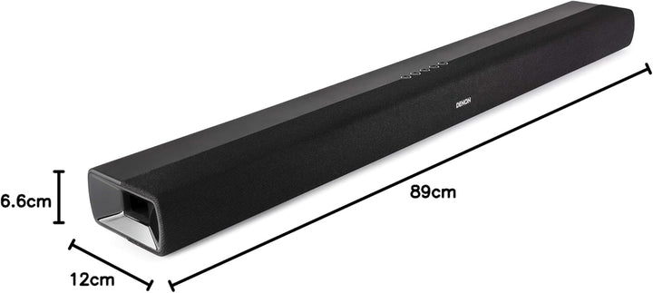 Denon DHT-S216 2.1 TV Soundbar mit integriertem Subwoofer, Bluetooth, HMDI ARC, 4K UHD, Dolby Digita