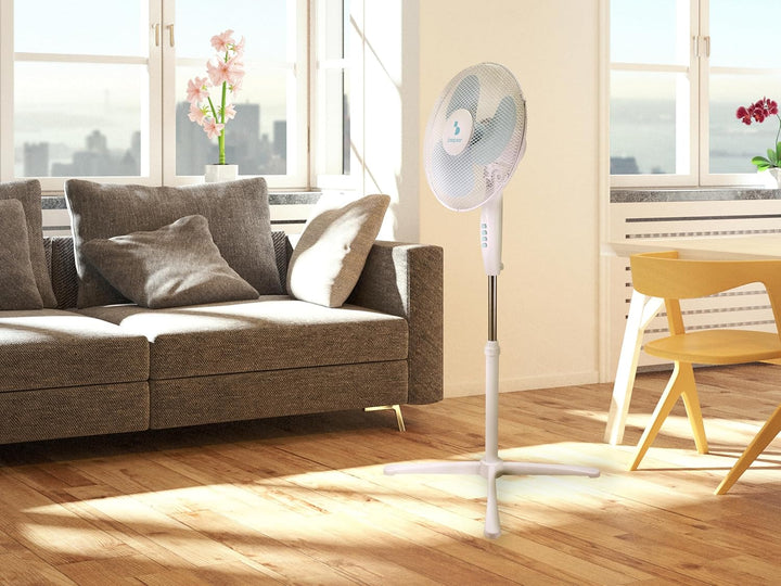 BEPER P206VEN103 Standventilator, 3 Flügel, höhenverstellbar bis 125 cm, 3 Geschwindigkeiten, automa