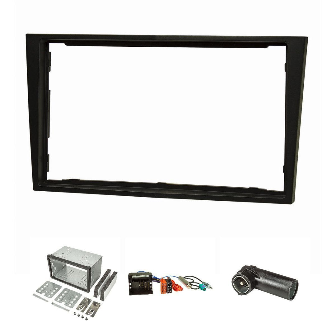 tomzz Audio 2439-027 Doppel DIN Radioblende Set kompatibel mit Opel Antara Astra H Zafira B Corsa D
