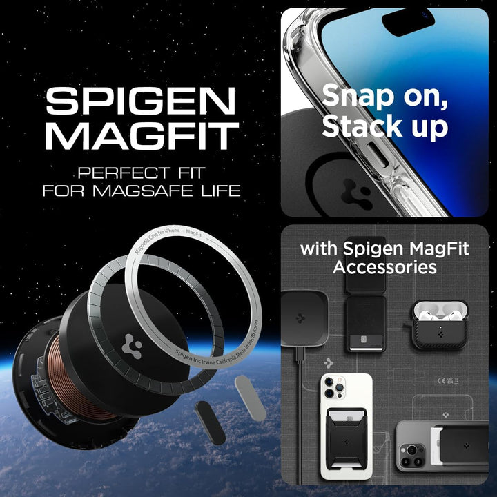 Spigen für iPhone 14 Pro Ultra Hybrid MagFit Hülle [Anti-Yellowing] für MagSafe Magnetisch Case Hand